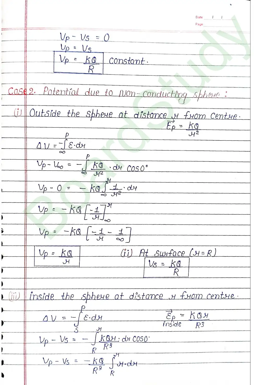Electrostatic Potential and Capacitance Class 12 Physics Chapter 2 Notes (Handwritten Notes PDF Download) 9 2. Electrostatic potential and capacitance_page-0009
