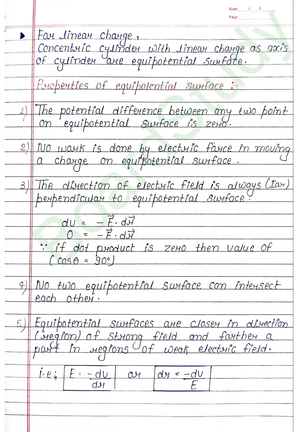 Electrostatic Potential and Capacitance Class 12 Physics Chapter 2 Notes (Handwritten Notes PDF Download) 11 2. Electrostatic potential and capacitance_page-0011