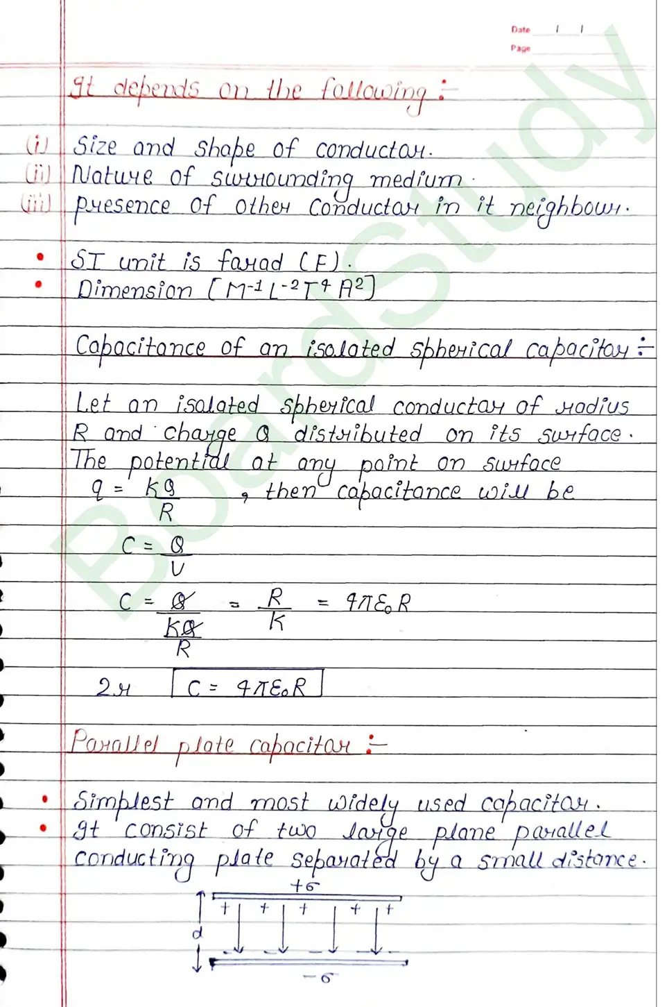 Electrostatic Potential and Capacitance Class 12 Physics Chapter 2 Notes (Handwritten Notes PDF Download) 17 2. Electrostatic potential and capacitance_page-0017