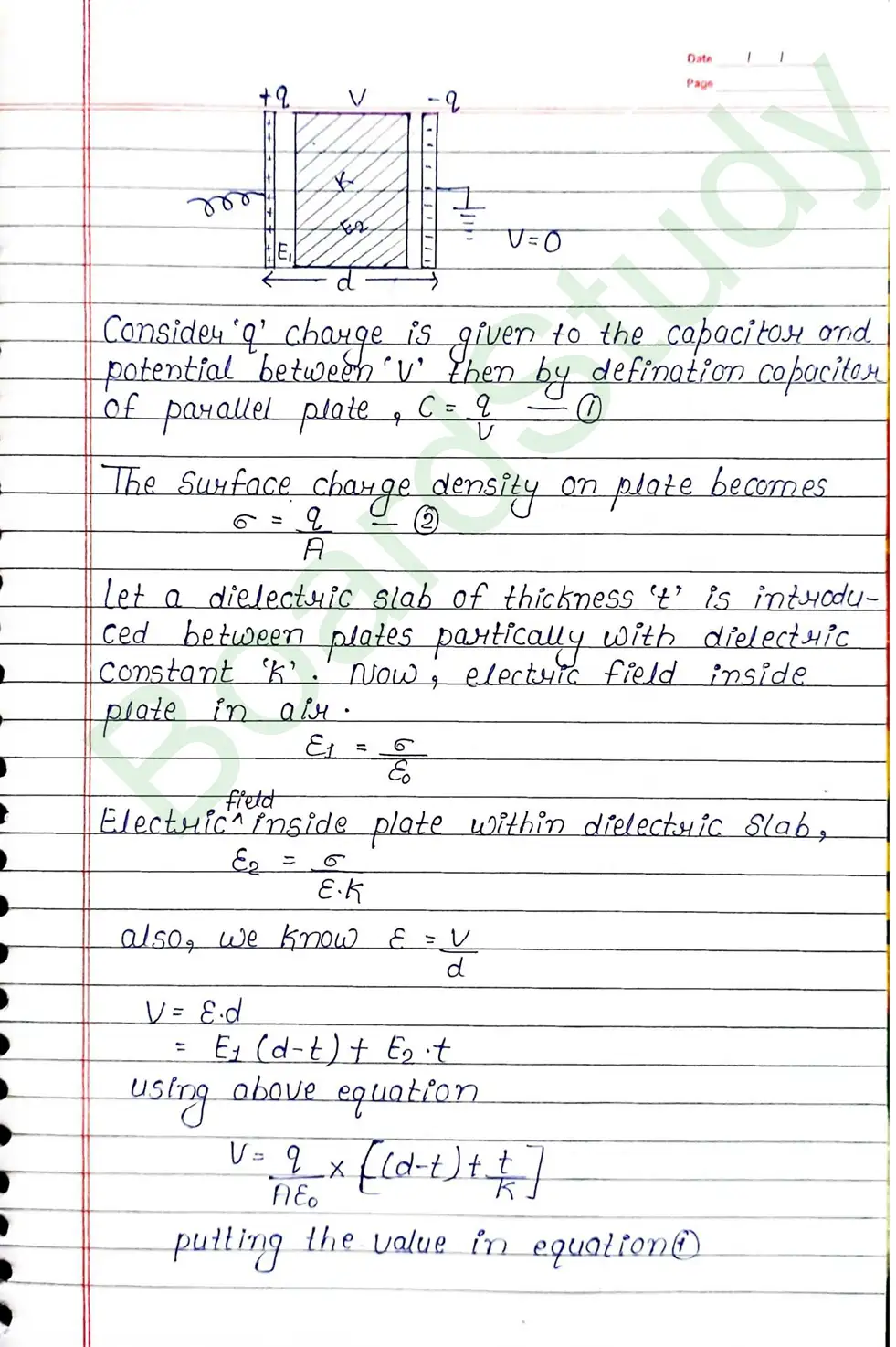 Electrostatic Potential and Capacitance Class 12 Physics Chapter 2 Notes (Handwritten Notes PDF Download) 19 2. Electrostatic potential and capacitance_page-0019