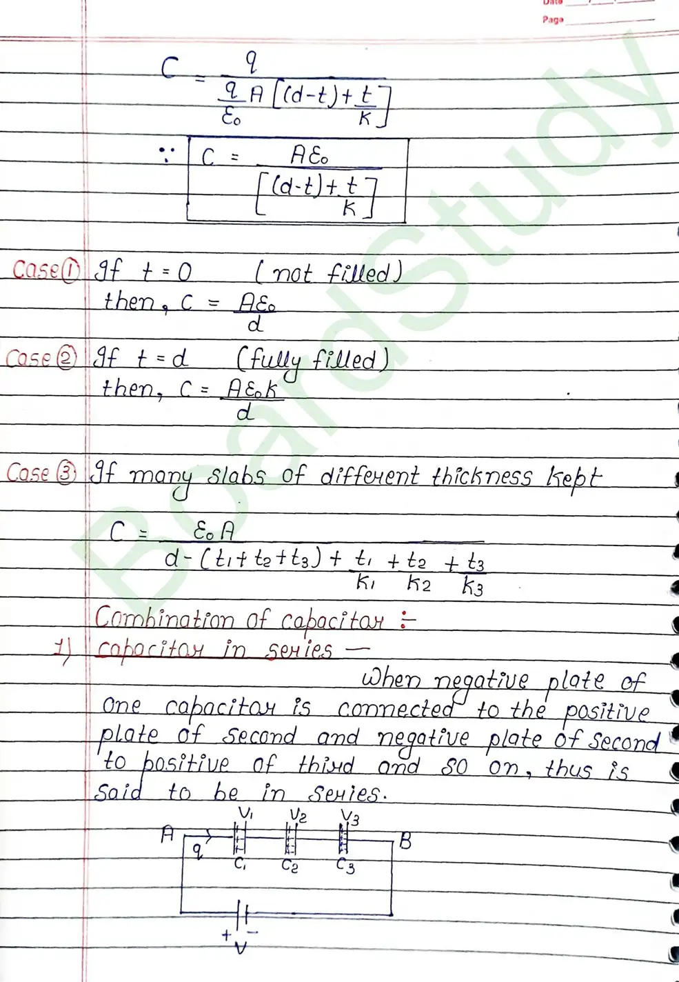 Electrostatic Potential and Capacitance Class 12 Physics Chapter 2 Notes (Handwritten Notes PDF Download) 20 2. Electrostatic potential and capacitance_page-0020