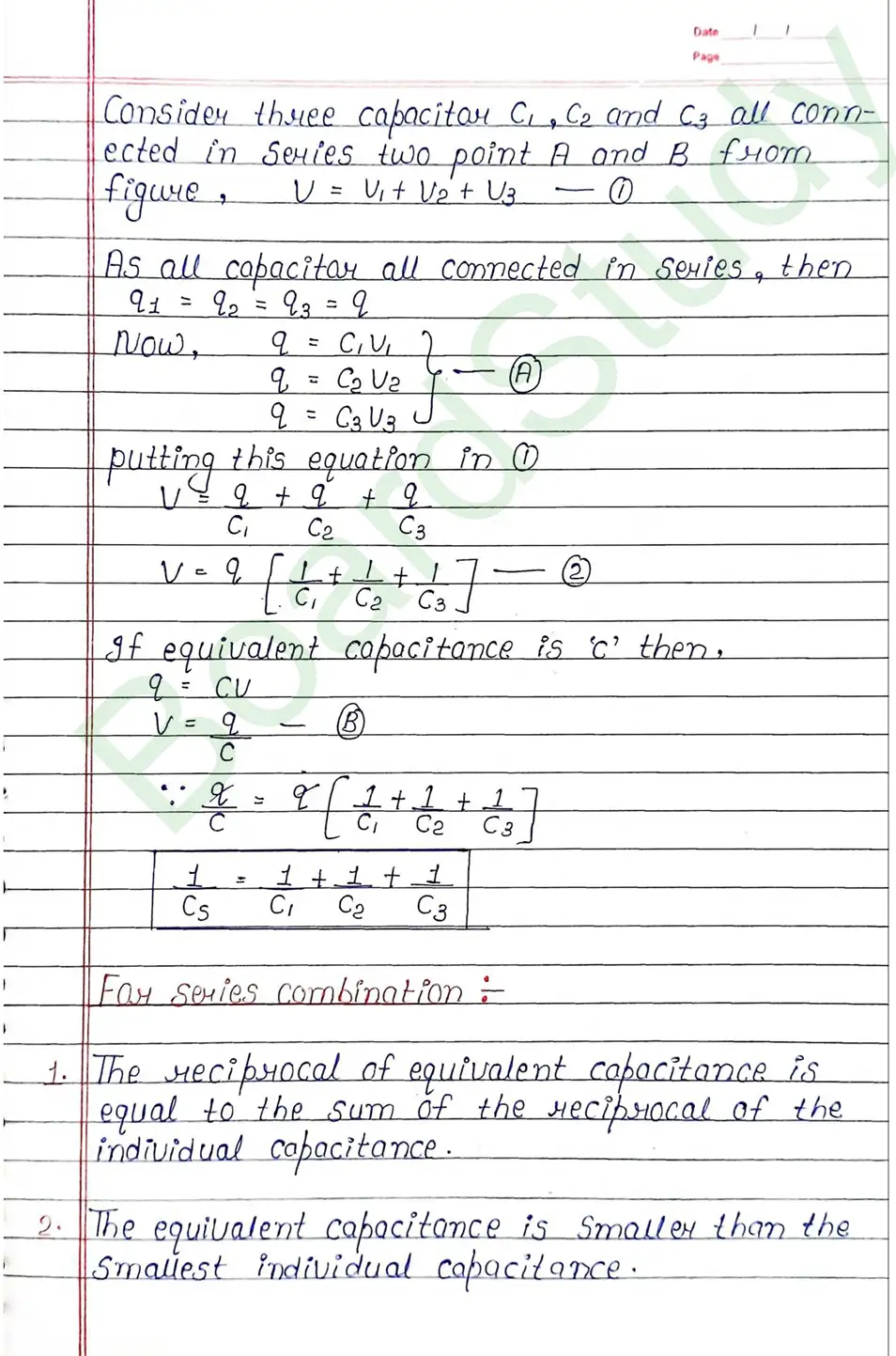 Electrostatic Potential and Capacitance Class 12 Physics Chapter 2 Notes (Handwritten Notes PDF Download) 21 2. Electrostatic potential and capacitance_page-0021