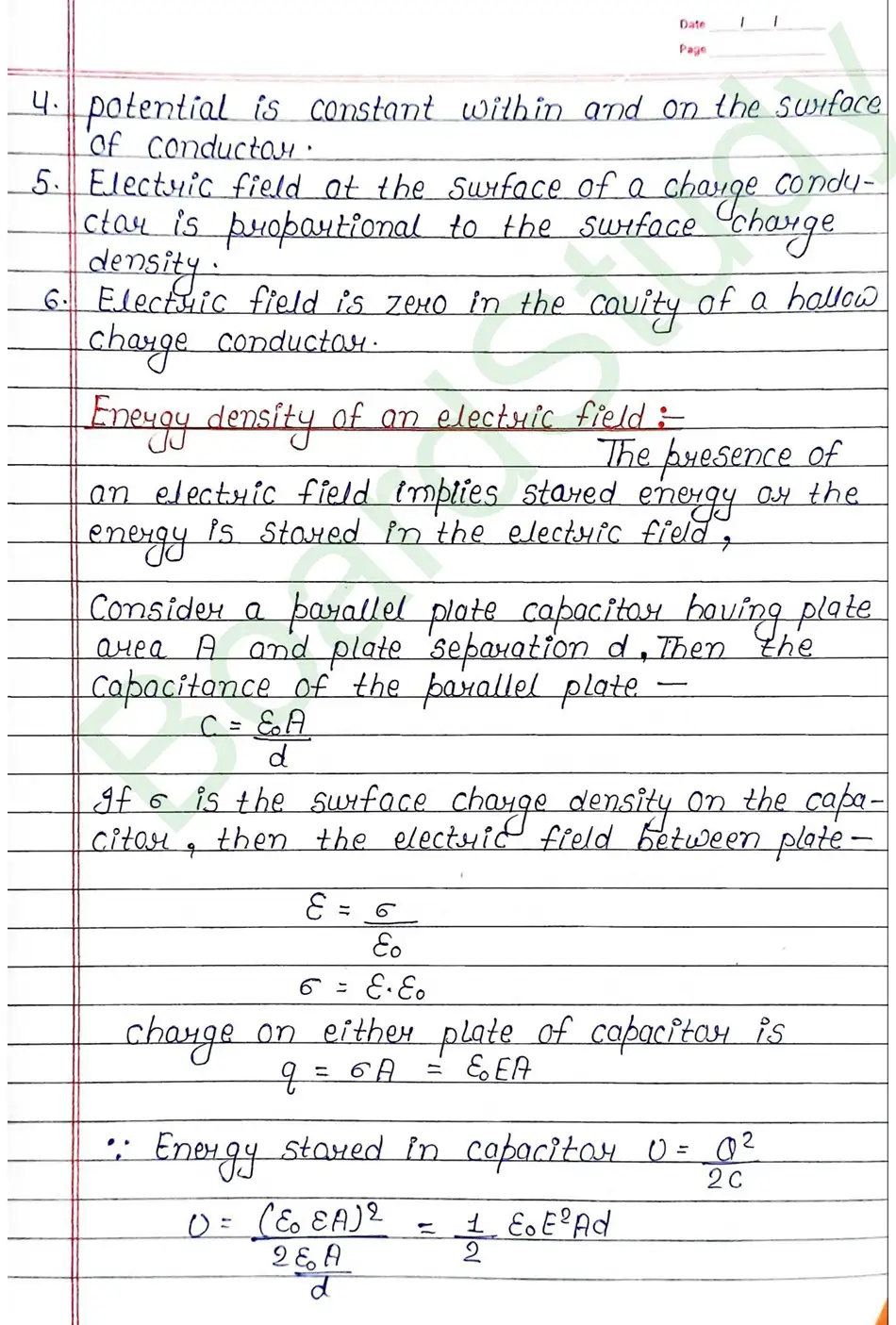 Electrostatic Potential and Capacitance Class 12 Physics Chapter 2 Notes (Handwritten Notes PDF Download) 25 2. Electrostatic potential and capacitance_page-0025