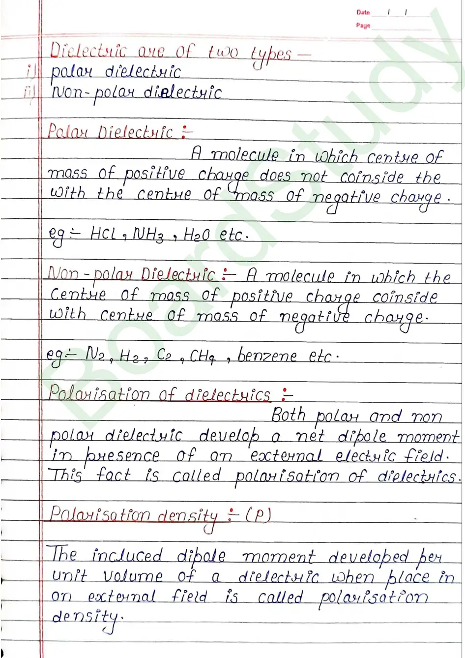 Electrostatic Potential and Capacitance Class 12 Physics Chapter 2 Notes (Handwritten Notes PDF Download) 27 2. Electrostatic potential and capacitance_page-0027