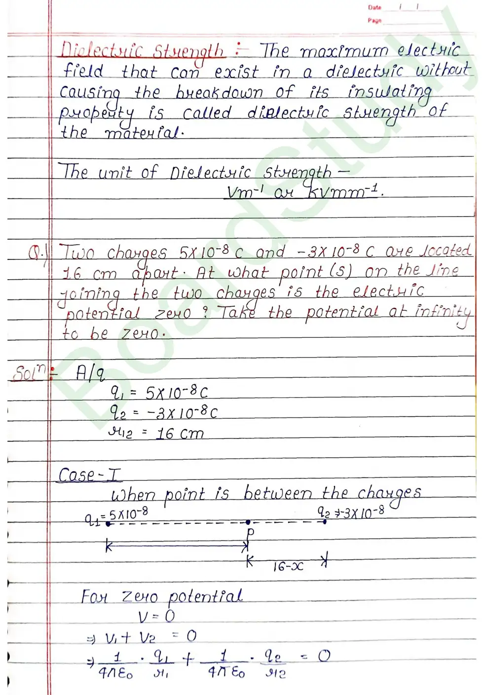 Electrostatic Potential and Capacitance Class 12 Physics Chapter 2 Notes (Handwritten Notes PDF Download) 29 2. Electrostatic potential and capacitance_page-0029
