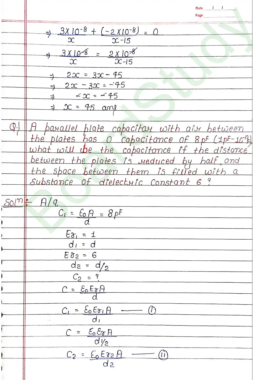 Electrostatic Potential and Capacitance Class 12 Physics Chapter 2 Notes (Handwritten Notes PDF Download) 33 2. Electrostatic potential and capacitance_page-0033