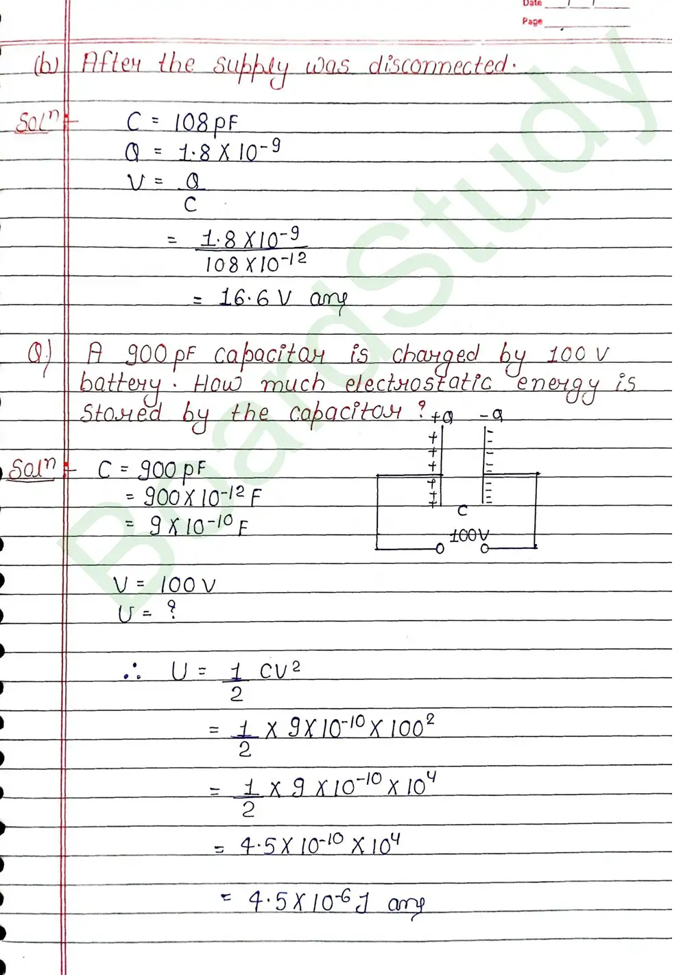 Electrostatic Potential and Capacitance Class 12 Physics Chapter 2 Notes (Handwritten Notes PDF Download) 35 2. Electrostatic potential and capacitance_page-0035