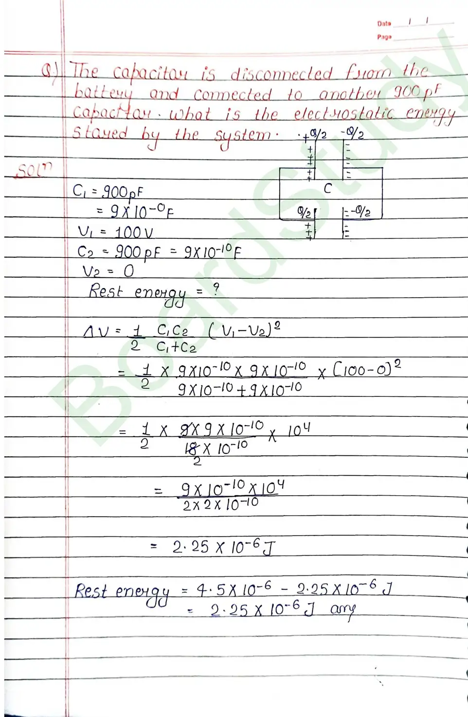 Electrostatic Potential and Capacitance Class 12 Physics Chapter 2 Notes (Handwritten Notes PDF Download) 36 2. Electrostatic potential and capacitance_page-0036