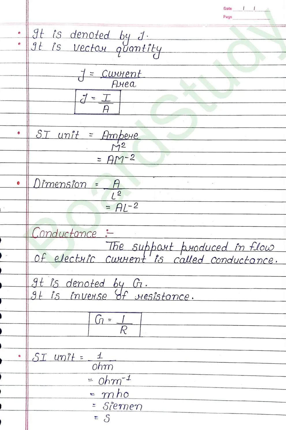 Current Electricity Class 12 Physics Chapter 3 Notes (Handwritten Notes PDF Download) 5 3. current electricity_page-0005