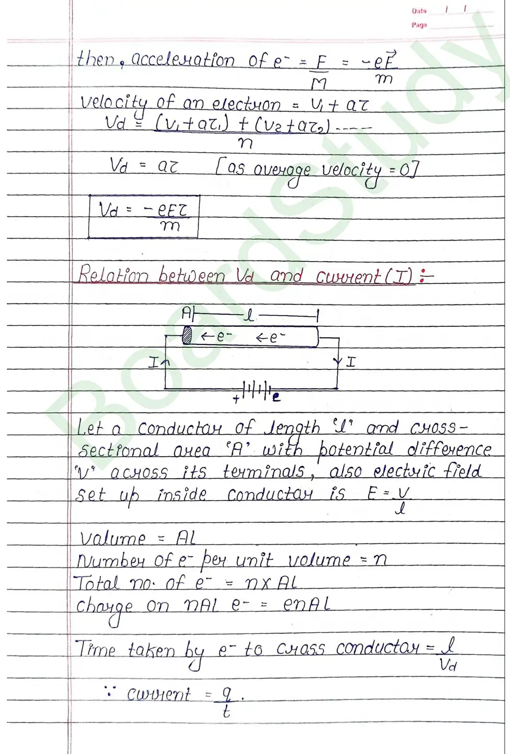 Current Electricity Class 12 Physics Chapter 3 Notes (Handwritten Notes PDF Download) 10 3. current electricity_page-0010