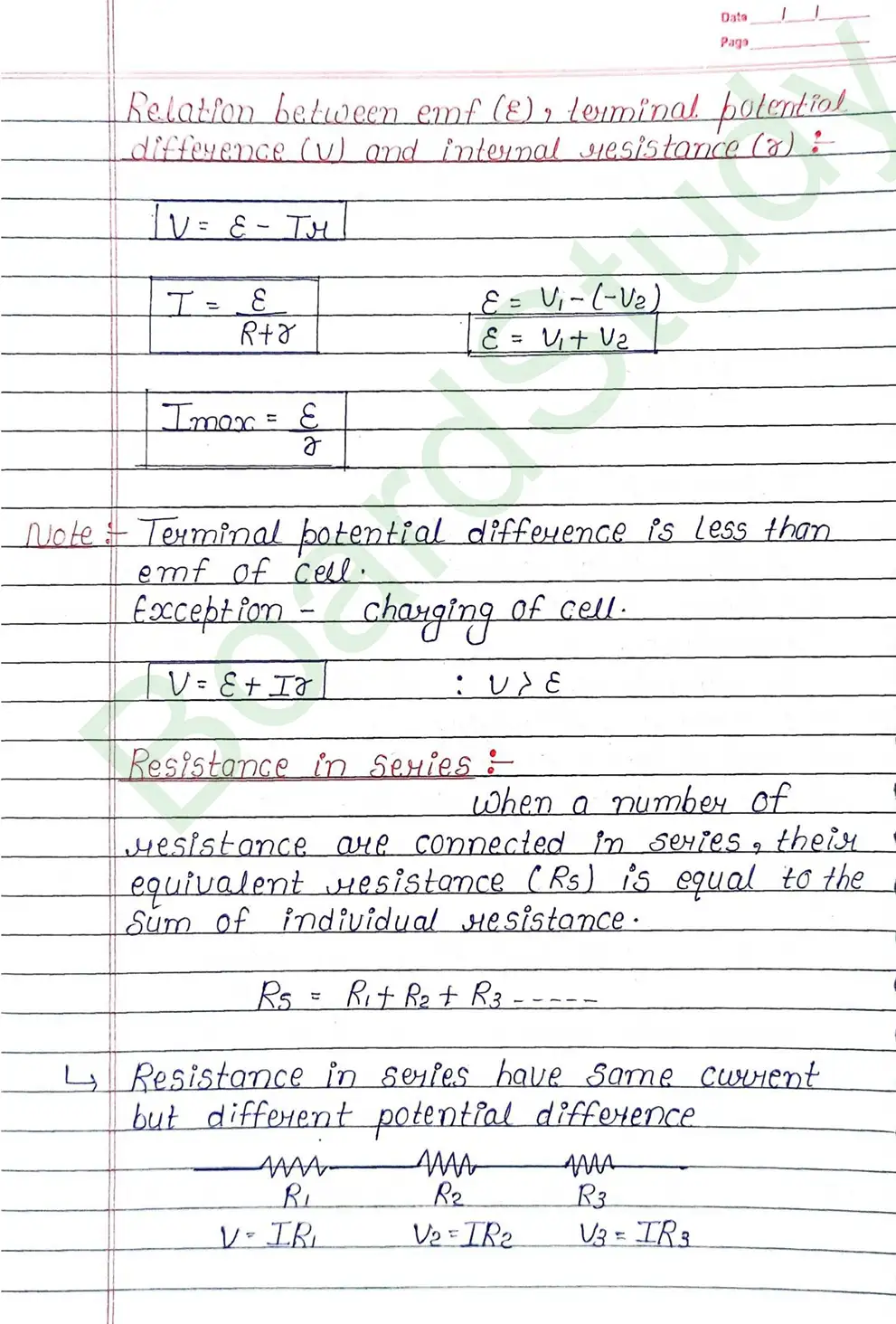 Current Electricity Class 12 Physics Chapter 3 Notes (Handwritten Notes PDF Download) 18 3. current electricity_page-0018