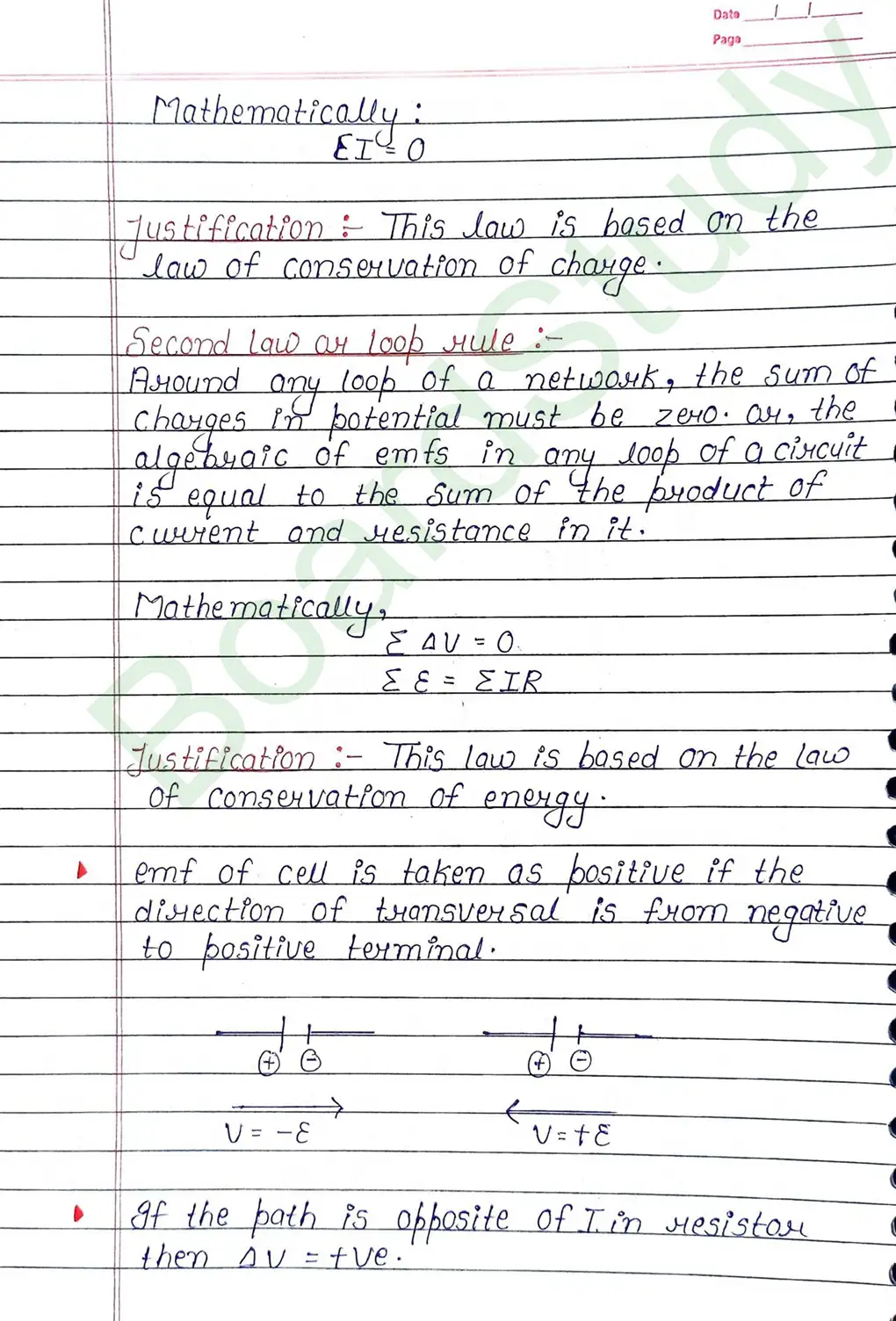 Current Electricity Class 12 Physics Chapter 3 Notes (Handwritten Notes PDF Download) 20 3. current electricity_page-0020