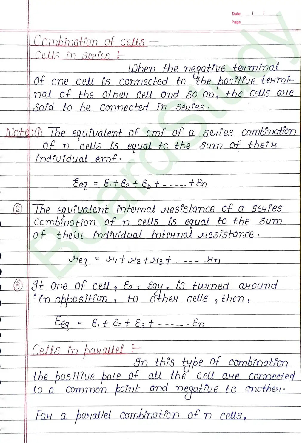 Current Electricity Class 12 Physics Chapter 3 Notes (Handwritten Notes PDF Download) 21 3. current electricity_page-0021