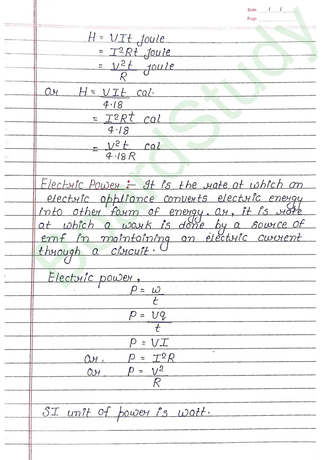 Current Electricity Class 12 Physics Chapter 3 Notes (Handwritten Notes PDF Download) 27 3. current electricity_page-0027