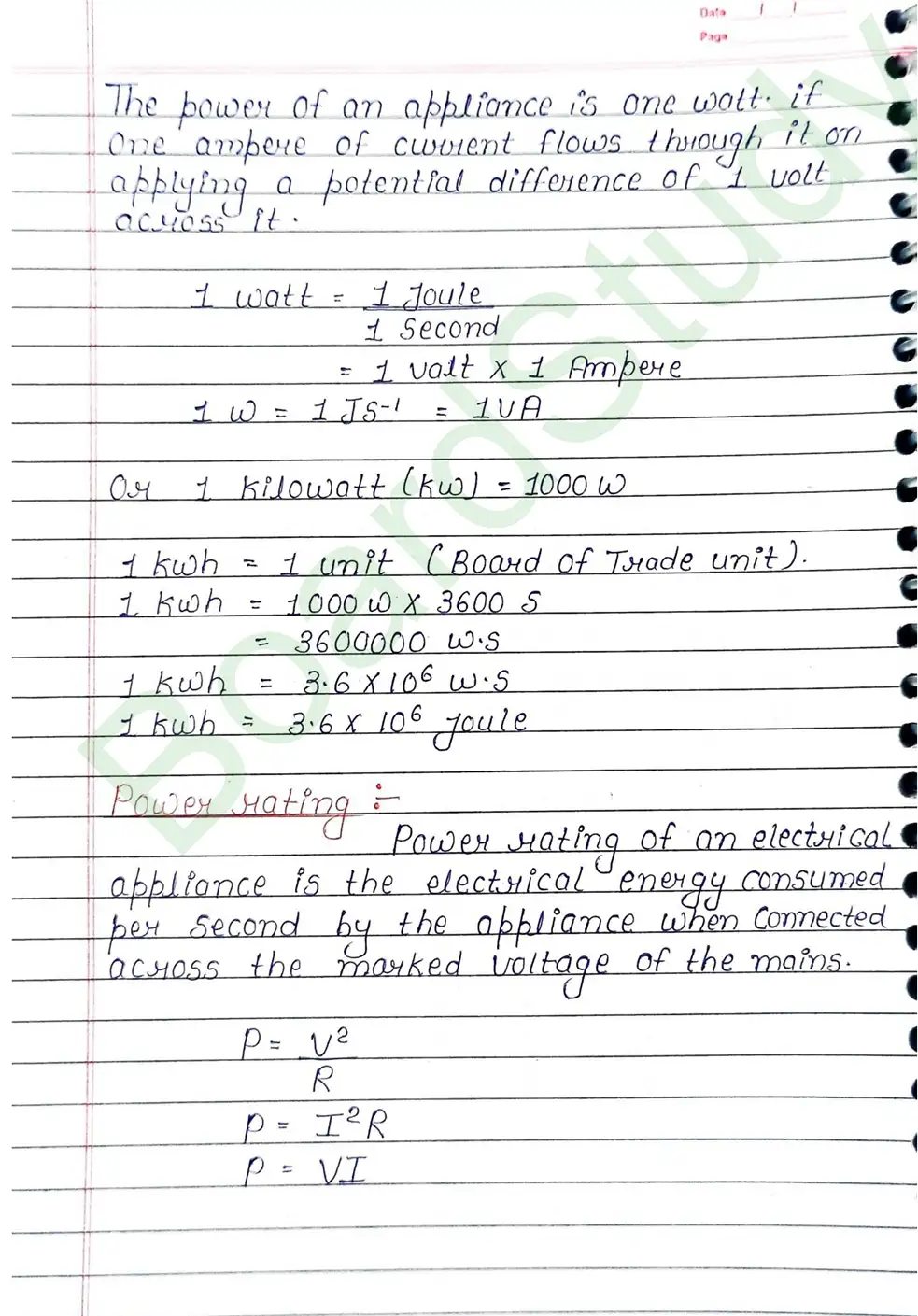 Current Electricity Class 12 Physics Chapter 3 Notes (Handwritten Notes PDF Download) 28 3. current electricity_page-0028