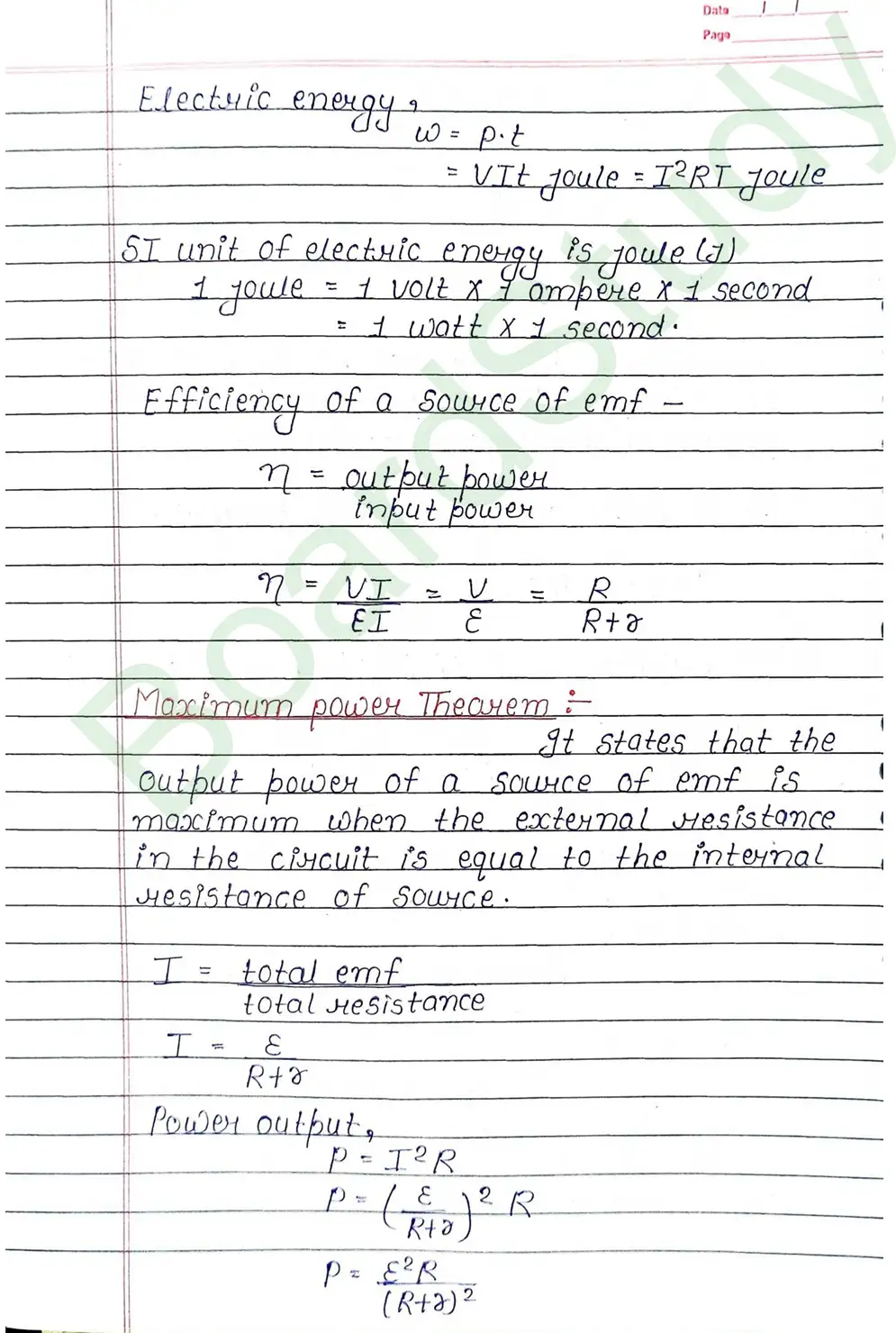 Current Electricity Class 12 Physics Chapter 3 Notes (Handwritten Notes PDF Download) 32 3. current electricity_page-0032