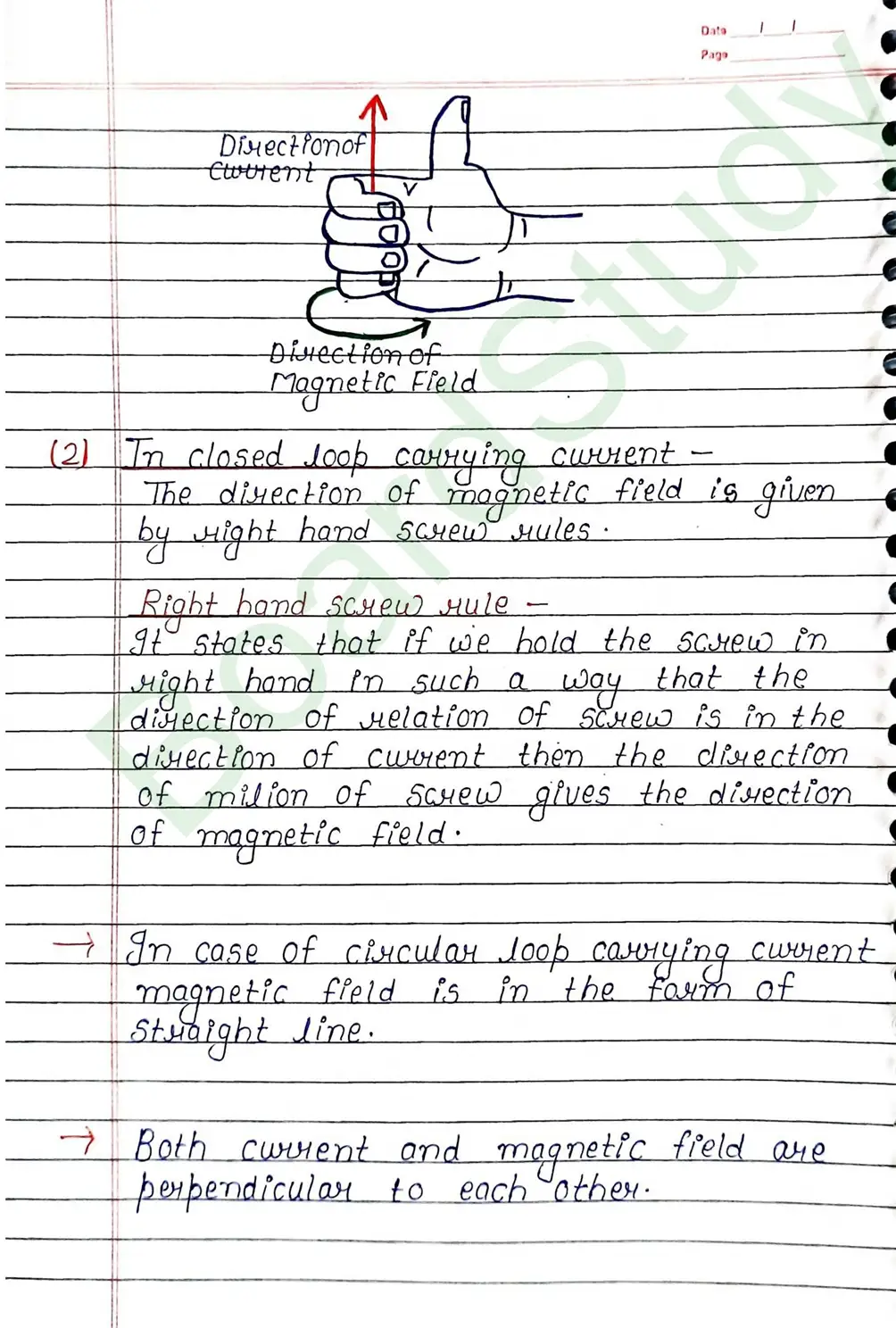 Moving Charges and Magnetism Class 12 Physics Chapter 4 Notes (Handwritten Notes PDF Download) 4 4. Moving charge and magnetism_page-0004