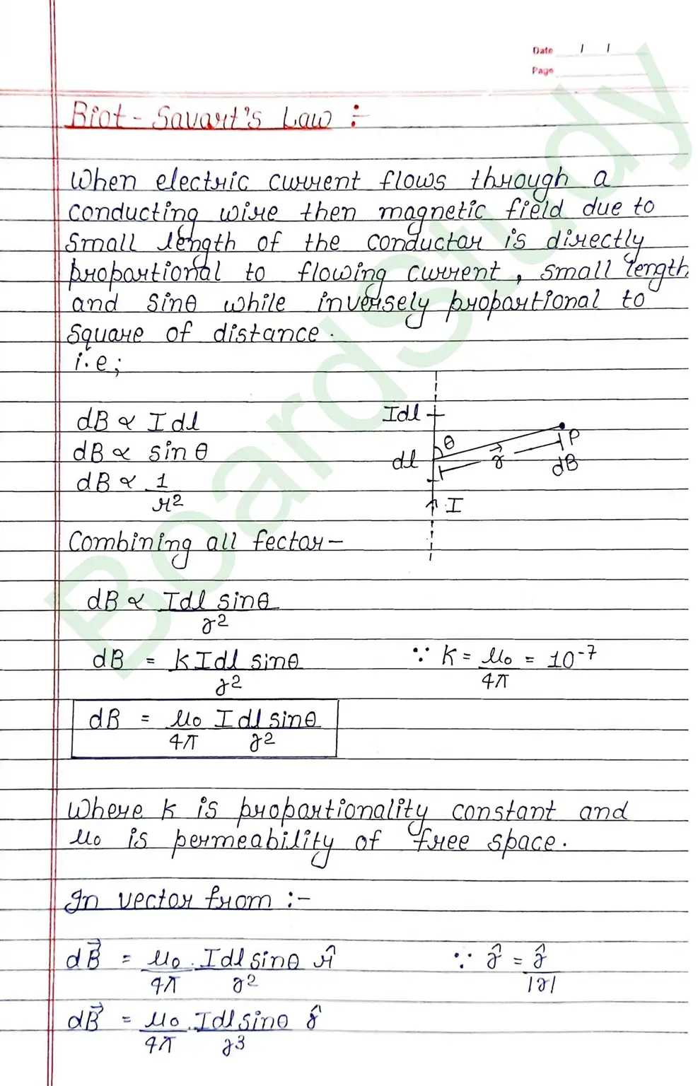 Moving Charges and Magnetism Class 12 Physics Chapter 4 Notes (Handwritten Notes PDF Download) 5 4. Moving charge and magnetism_page-0005