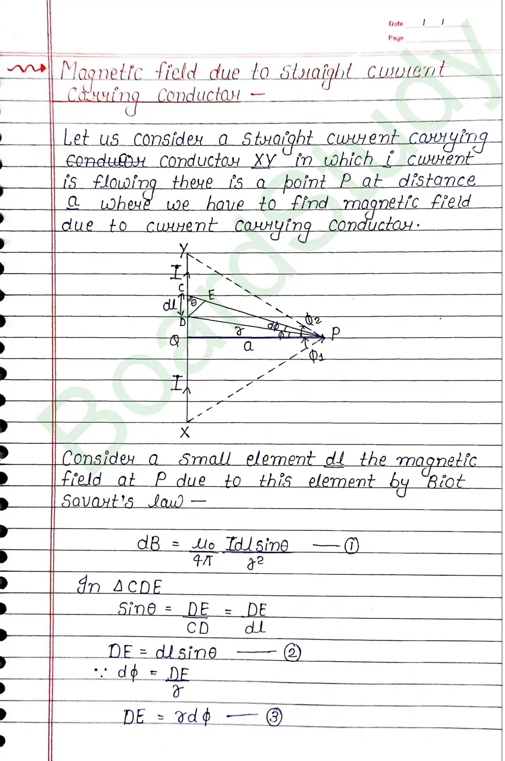 Moving Charges and Magnetism Class 12 Physics Chapter 4 Notes (Handwritten Notes PDF Download) 7 4. Moving charge and magnetism_page-0007