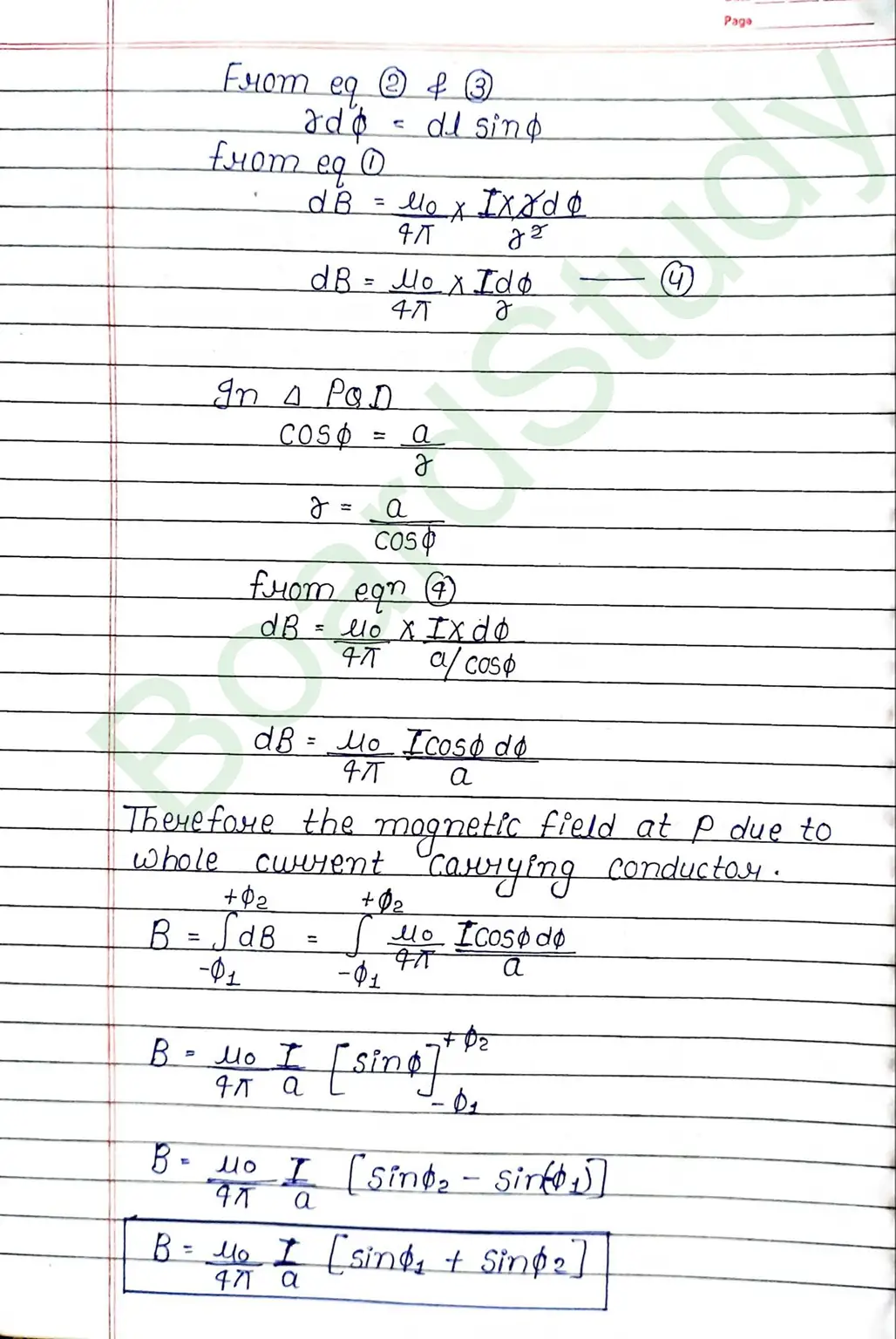 Moving Charges and Magnetism Class 12 Physics Chapter 4 Notes (Handwritten Notes PDF Download) 8 4. Moving charge and magnetism_page-0008