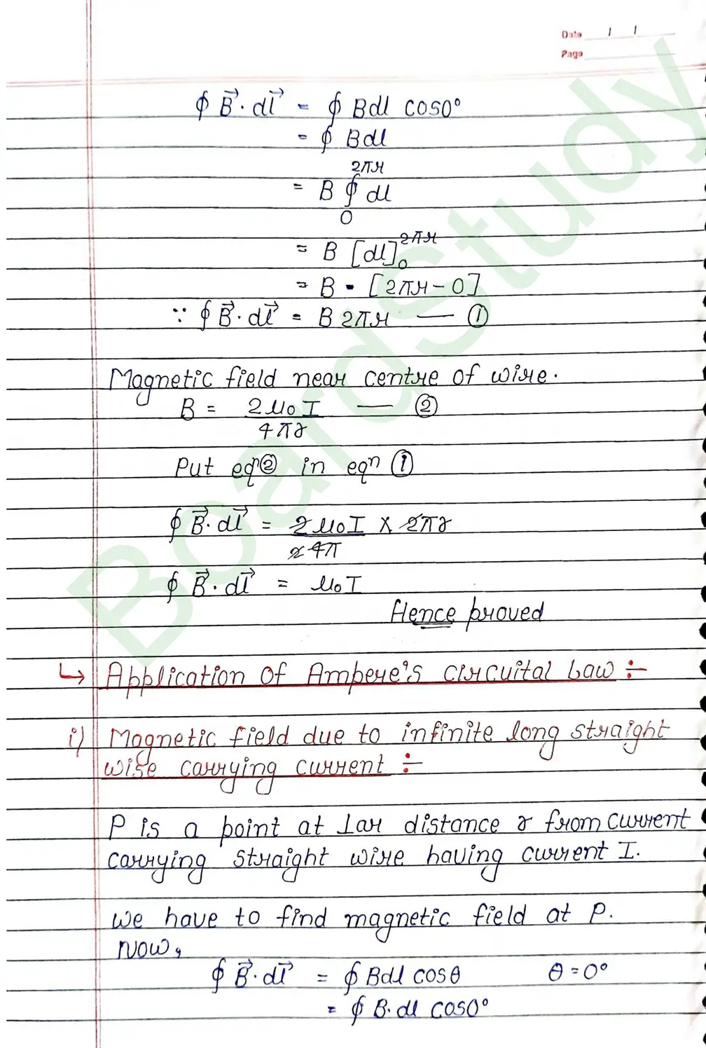 Moving Charges and Magnetism Class 12 Physics Chapter 4 Notes (Handwritten Notes PDF Download) 14 4. Moving charge and magnetism_page-0014