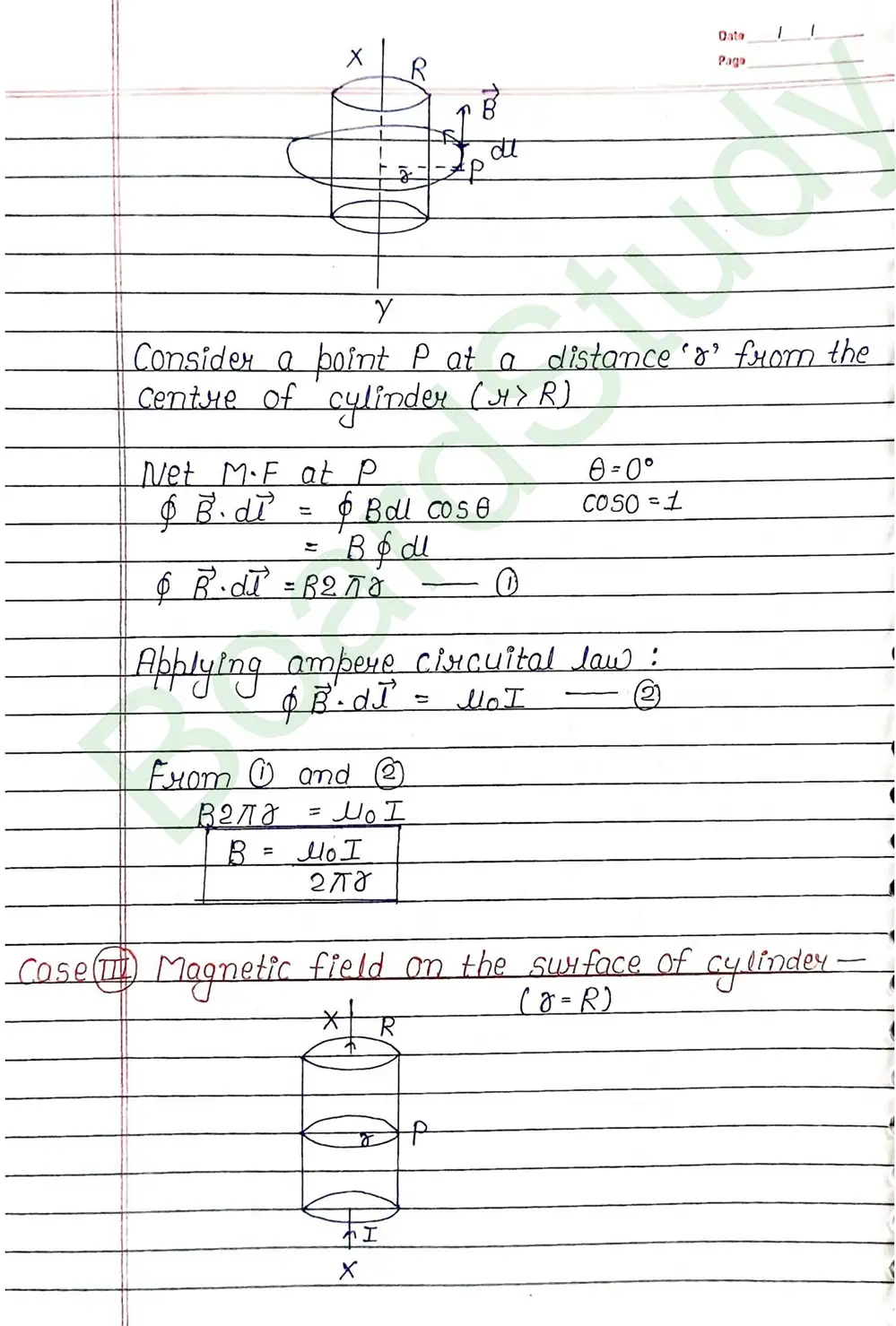 Moving Charges and Magnetism Class 12 Physics Chapter 4 Notes (Handwritten Notes PDF Download) 16 4. Moving charge and magnetism_page-0016
