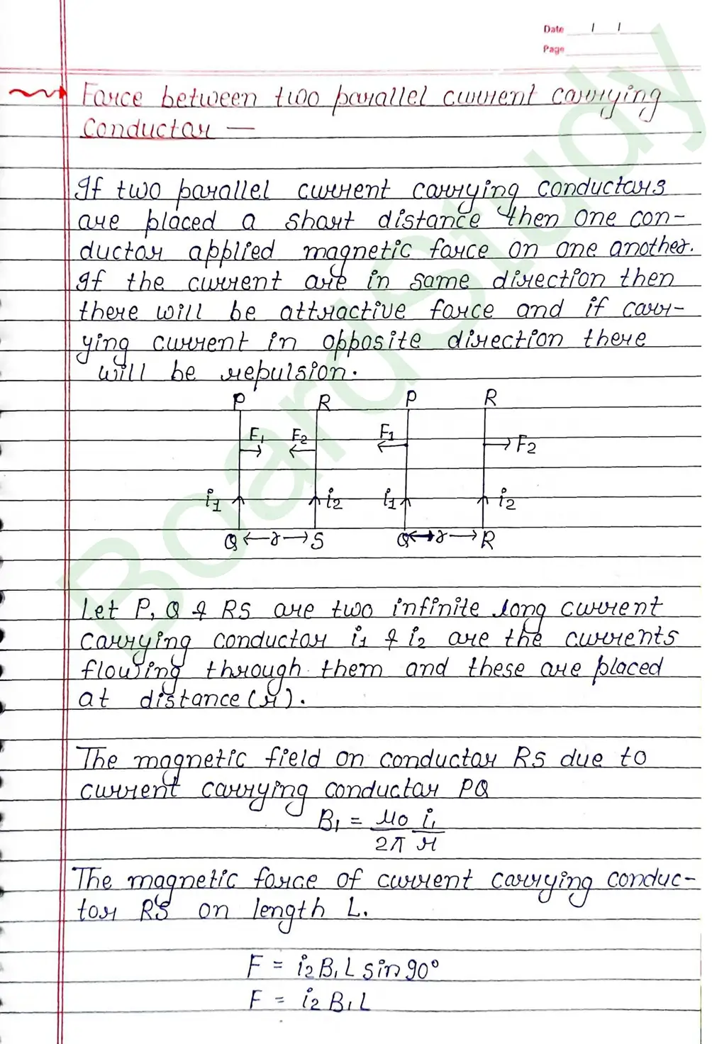 Moving Charges and Magnetism Class 12 Physics Chapter 4 Notes (Handwritten Notes PDF Download) 31 4. Moving charge and magnetism_page-0031