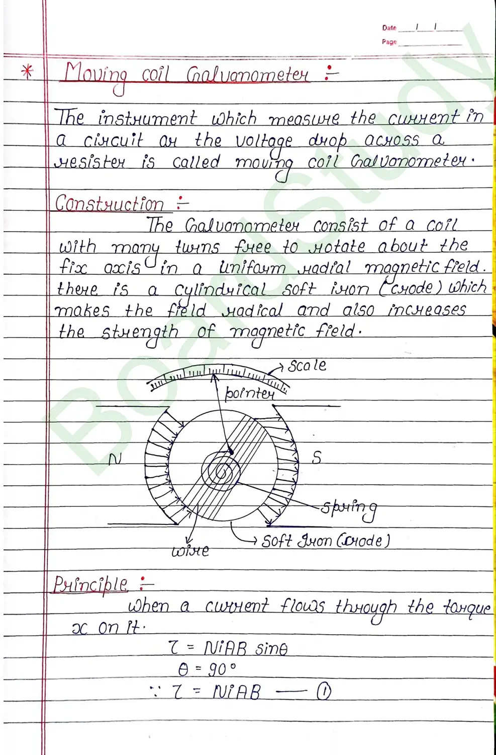 Moving Charges and Magnetism Class 12 Physics Chapter 4 Notes (Handwritten Notes PDF Download) 35 4. Moving charge and magnetism_page-0035