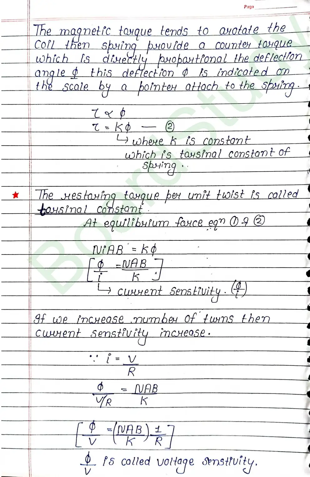 Moving Charges and Magnetism Class 12 Physics Chapter 4 Notes (Handwritten Notes PDF Download) 36 4. Moving charge and magnetism_page-0036