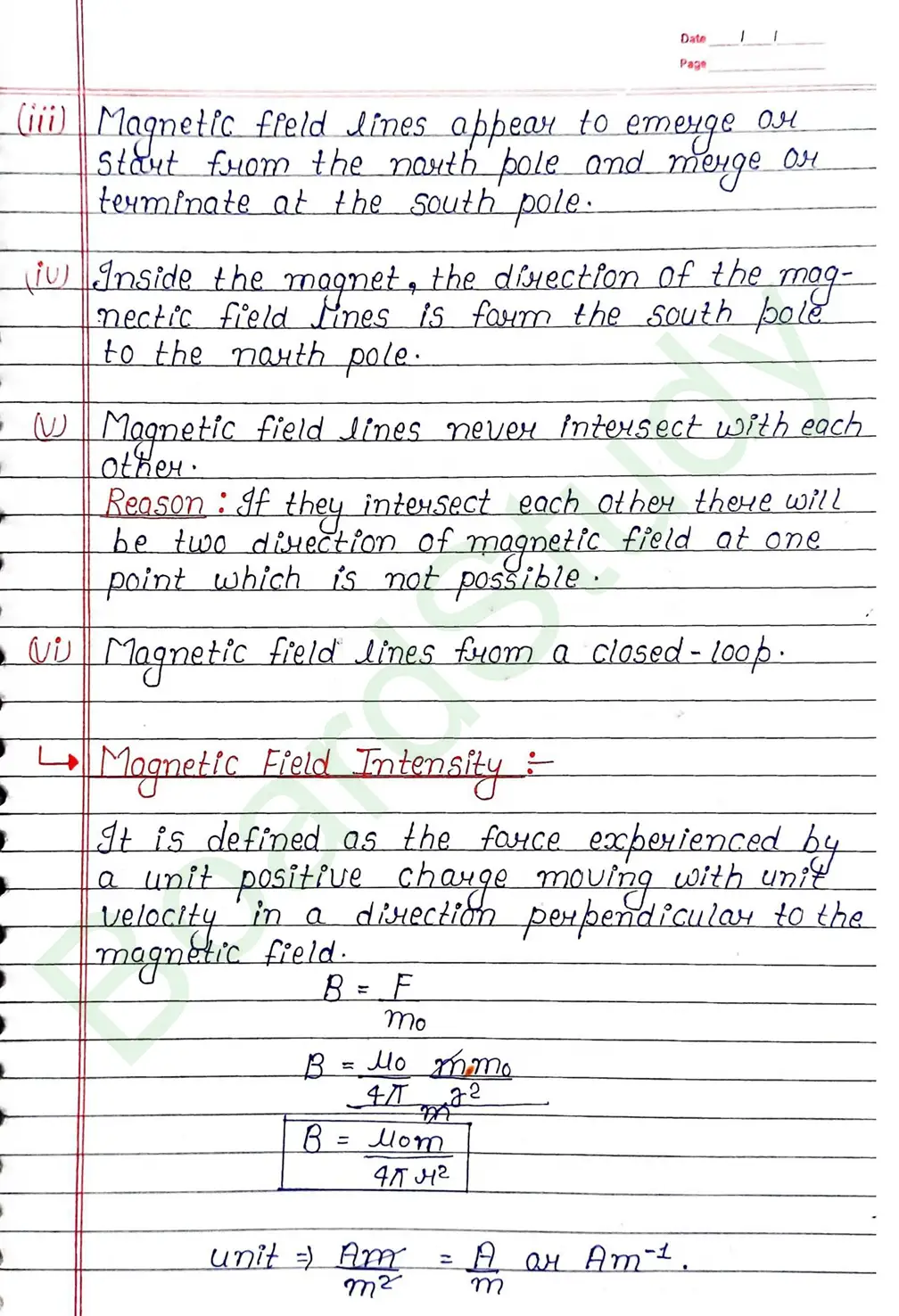 Magnetism And Matter Class 12 Physics Chapter 5 Notes (Handwritten Notes PDF Download) 5 5. Magnetism and matter_page-0005