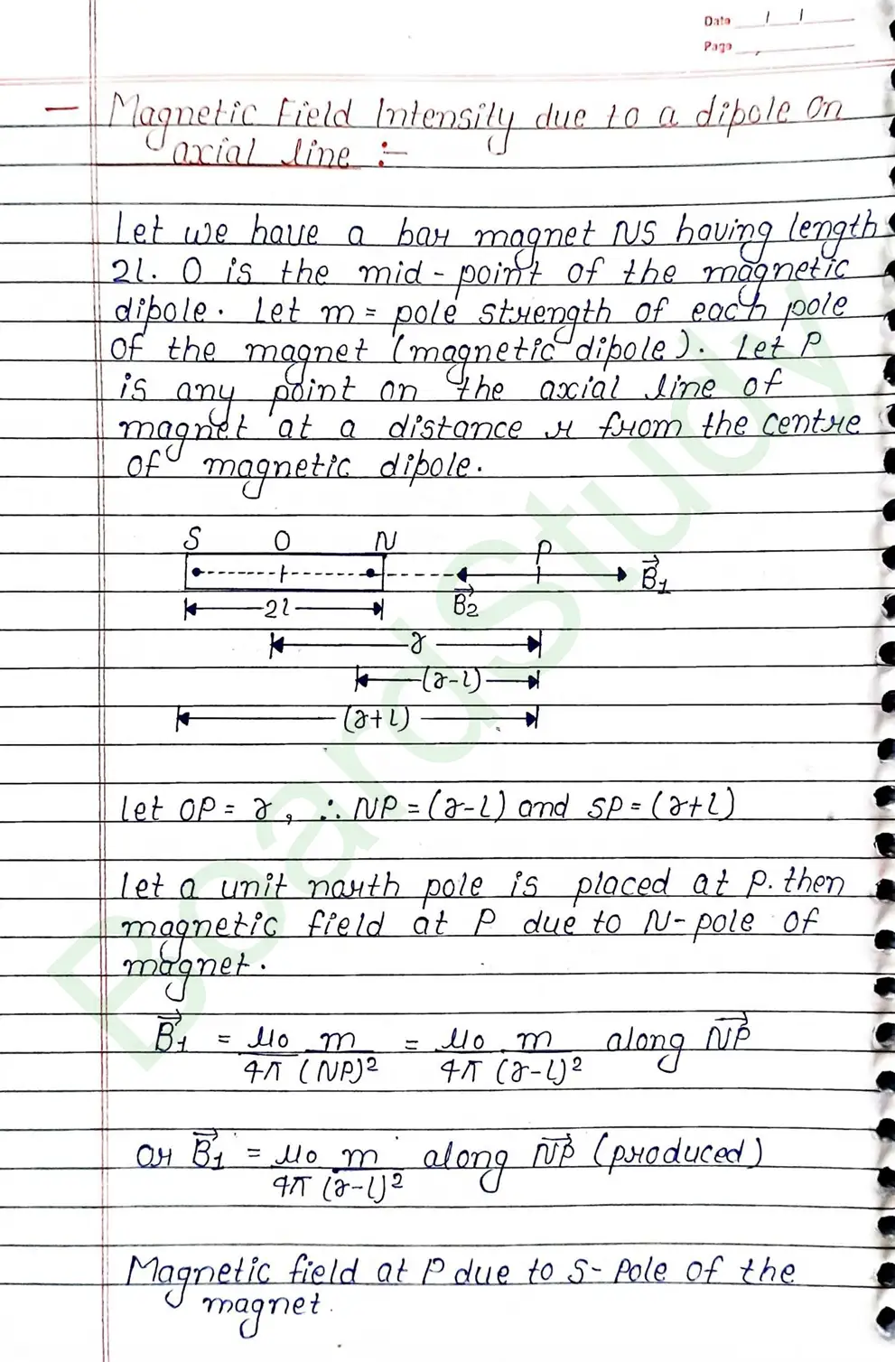 Magnetism And Matter Class 12 Physics Chapter 5 Notes (Handwritten Notes PDF Download) 6 5. Magnetism and matter_page-0006