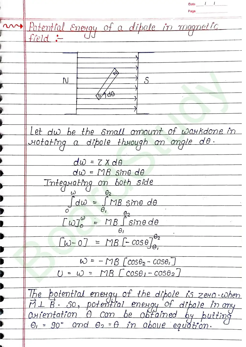 Magnetism And Matter Class 12 Physics Chapter 5 Notes (Handwritten Notes PDF Download) 11 5. Magnetism and matter_page-0011
