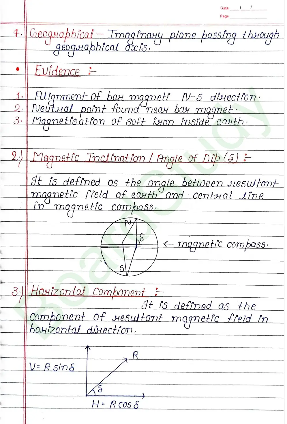 Magnetism And Matter Class 12 Physics Chapter 5 Notes (Handwritten Notes PDF Download) 15 5. Magnetism and matter_page-0015
