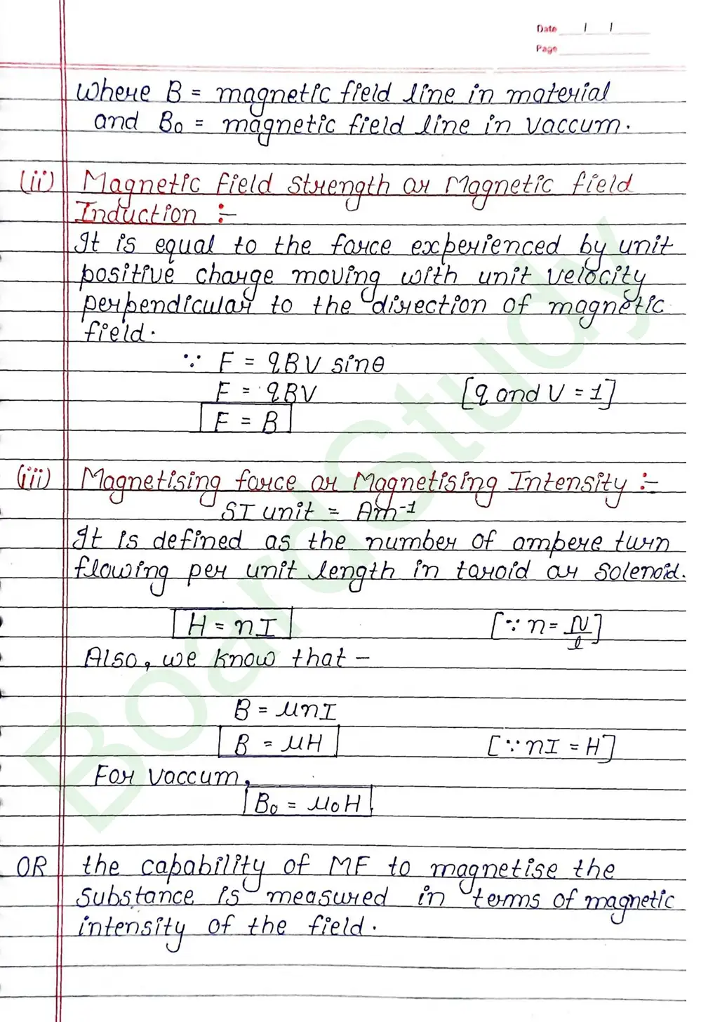 Magnetism And Matter Class 12 Physics Chapter 5 Notes (Handwritten Notes PDF Download) 17 5. Magnetism and matter_page-0017