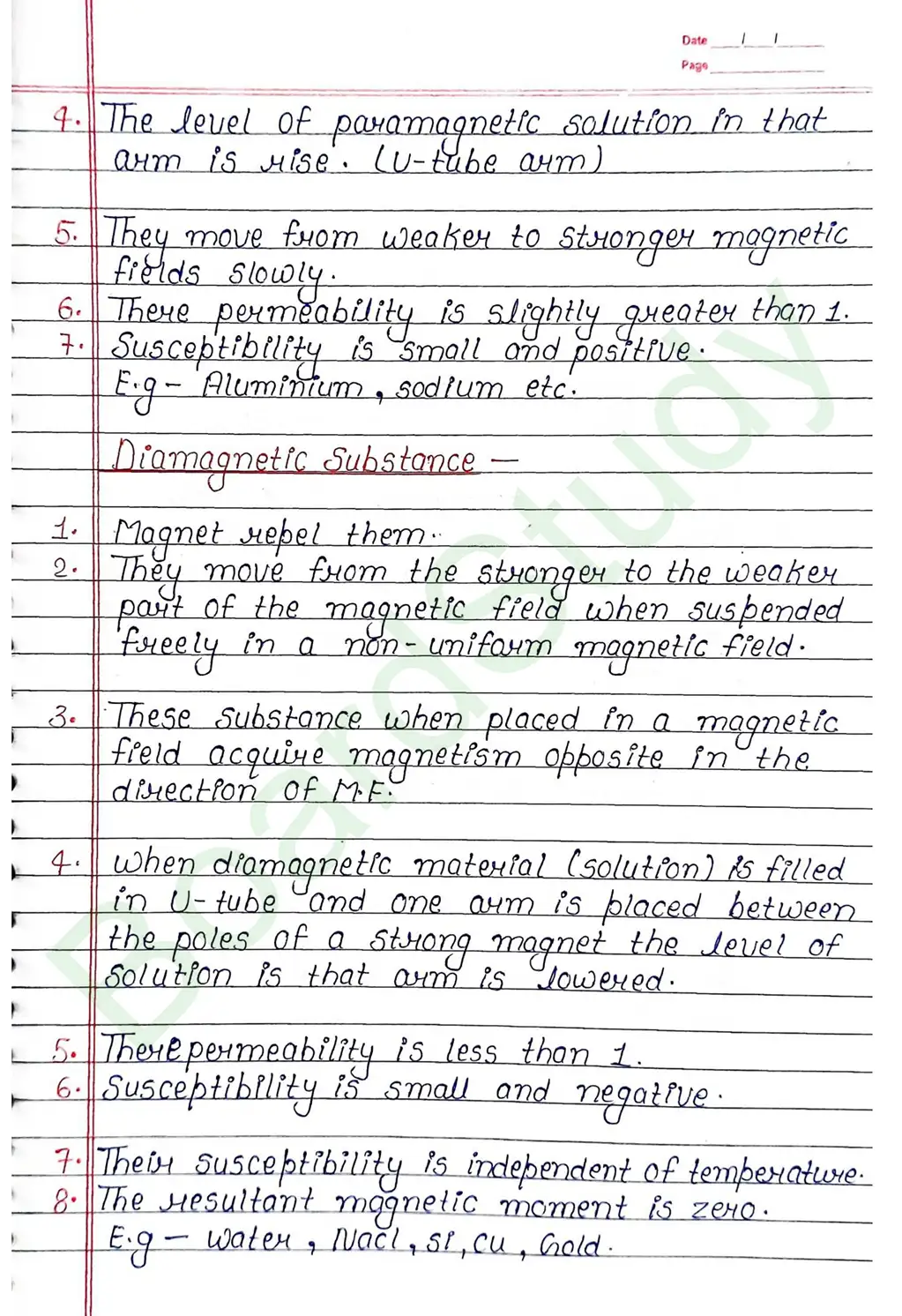 Magnetism And Matter Class 12 Physics Chapter 5 Notes (Handwritten Notes PDF Download) 19 5. Magnetism and matter_page-0019
