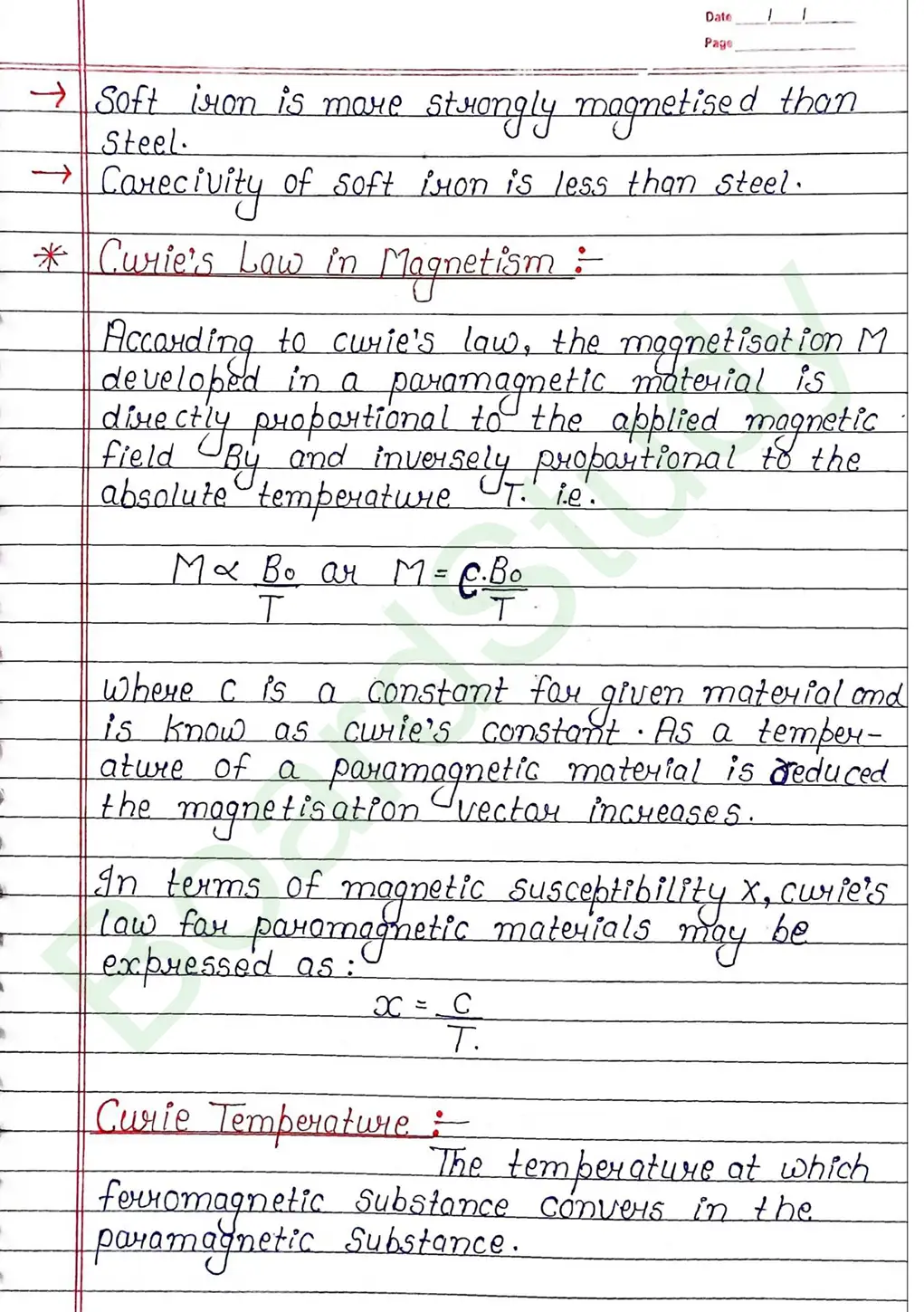 Magnetism And Matter Class 12 Physics Chapter 5 Notes (Handwritten Notes PDF Download) 23 5. Magnetism and matter_page-0023