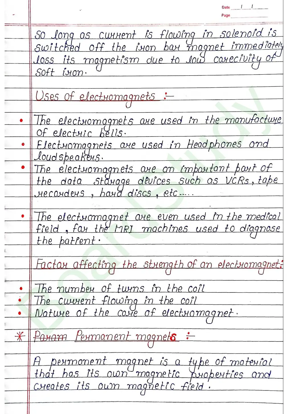 Magnetism And Matter Class 12 Physics Chapter 5 Notes (Handwritten Notes PDF Download) 25 5. Magnetism and matter_page-0025