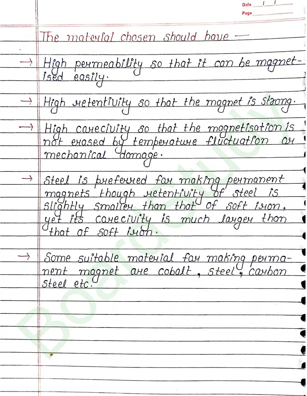 Magnetism And Matter Class 12 Physics Chapter 5 Notes (Handwritten Notes PDF Download) 26 5. Magnetism and matter_page-0026