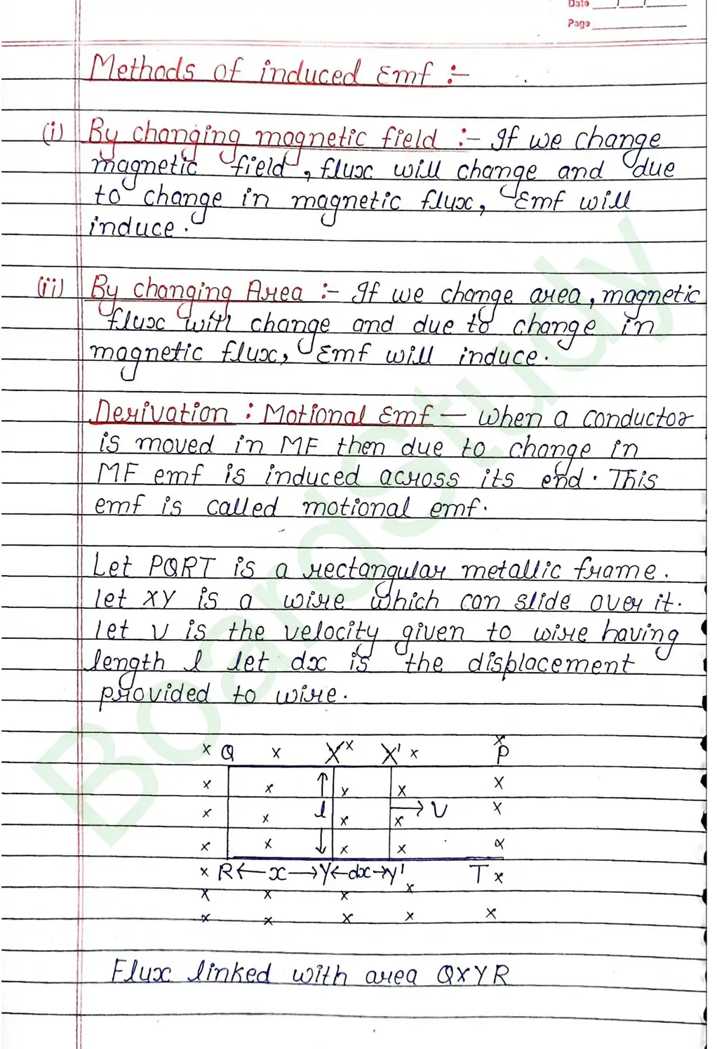 Electromagnetic Induction Class 12 Physics Chapter 6 Notes (Handwritten Notes PDF Download) 4 6. ElectroMagnetic Induction_page-0004