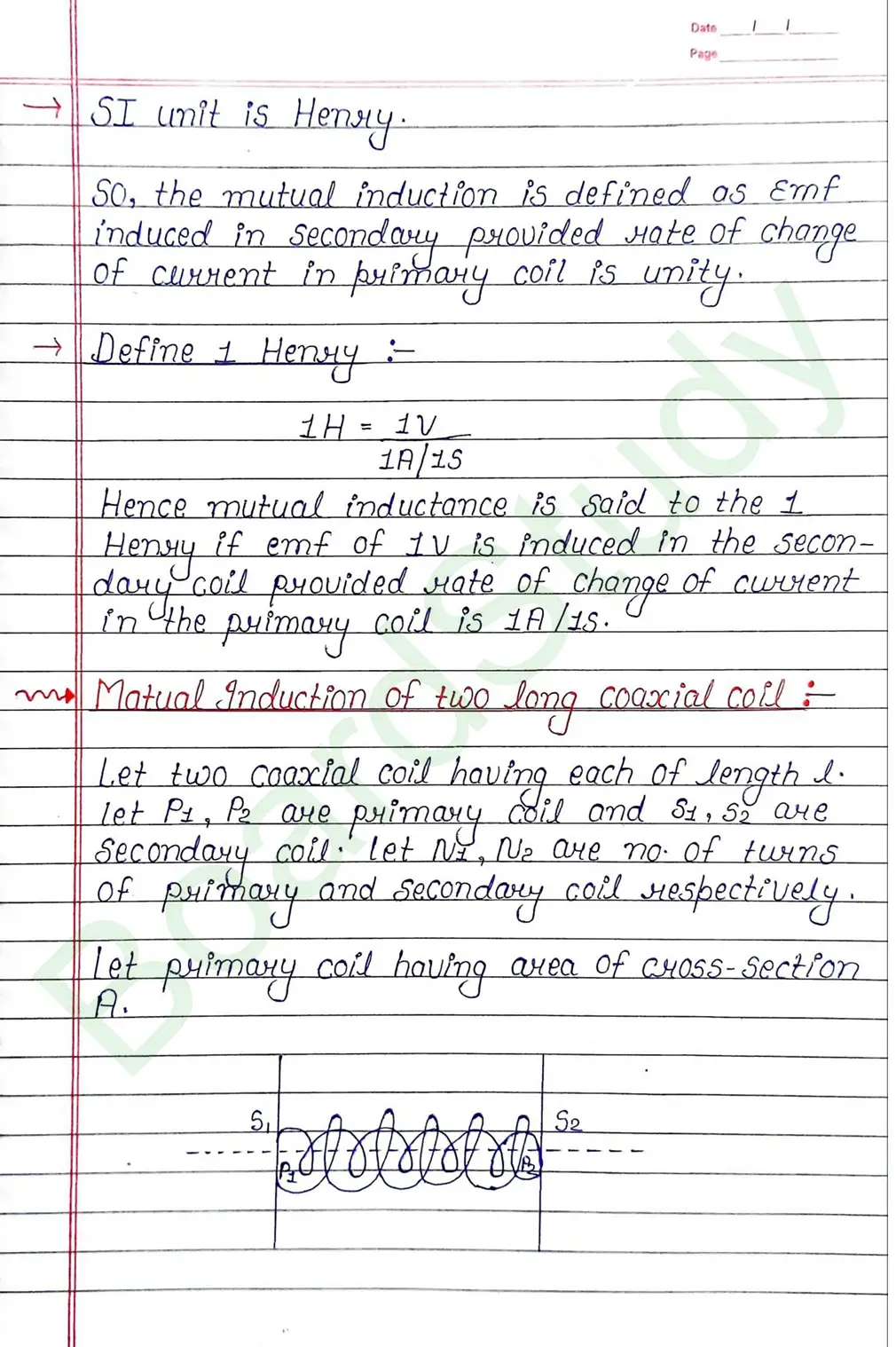 Electromagnetic Induction Class 12 Physics Chapter 6 Notes (Handwritten Notes PDF Download) 13 6. ElectroMagnetic Induction_page-0013