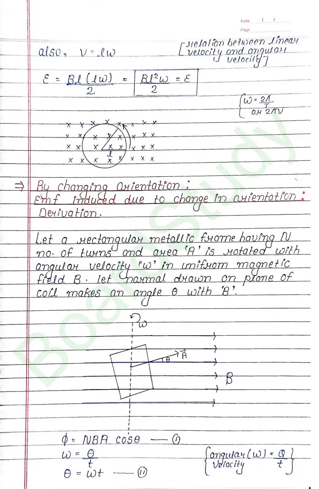 Electromagnetic Induction Class 12 Physics Chapter 6 Notes (Handwritten Notes PDF Download) 15 6. ElectroMagnetic Induction_page-0015