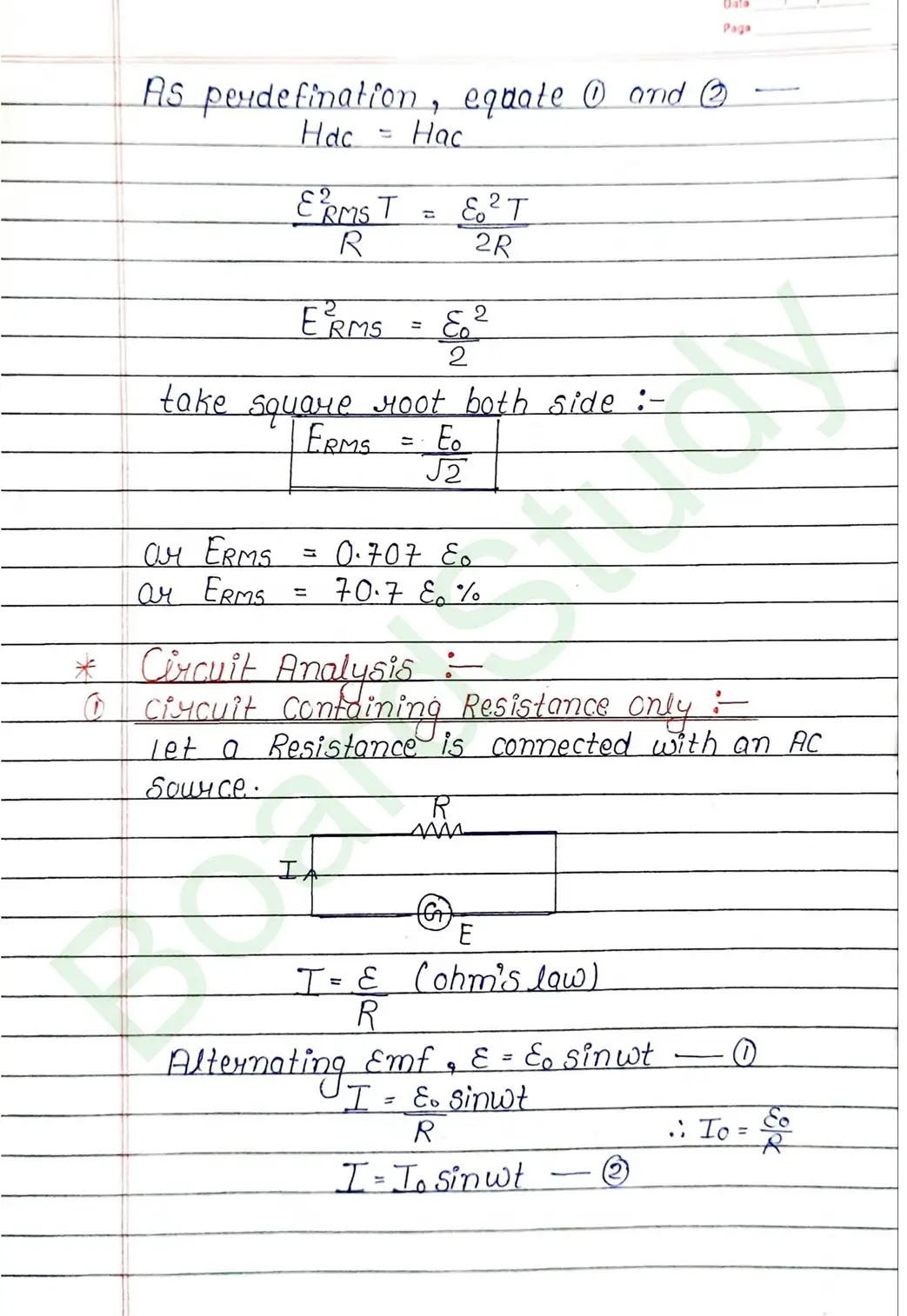 Alternating Current Class 12 Physics Chapter 7 Notes (Handwritten Notes PDF Download) 10 7. Alternating Current_page-0010