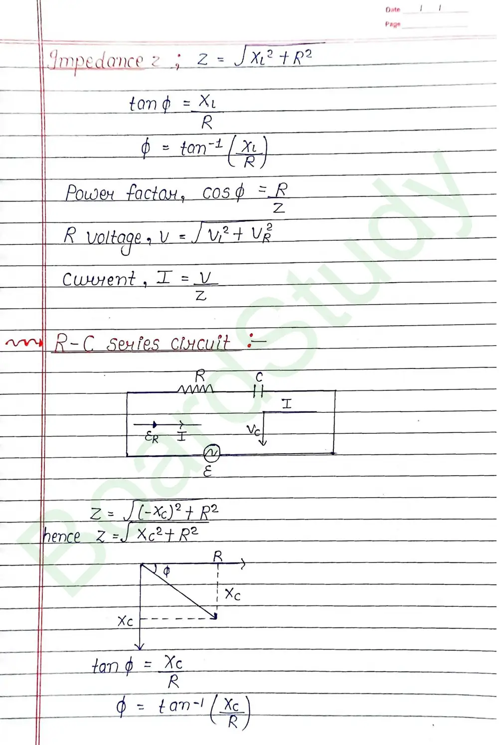 Alternating Current Class 12 Physics Chapter 7 Notes (Handwritten Notes PDF Download) 17 7. Alternating Current_page-0017