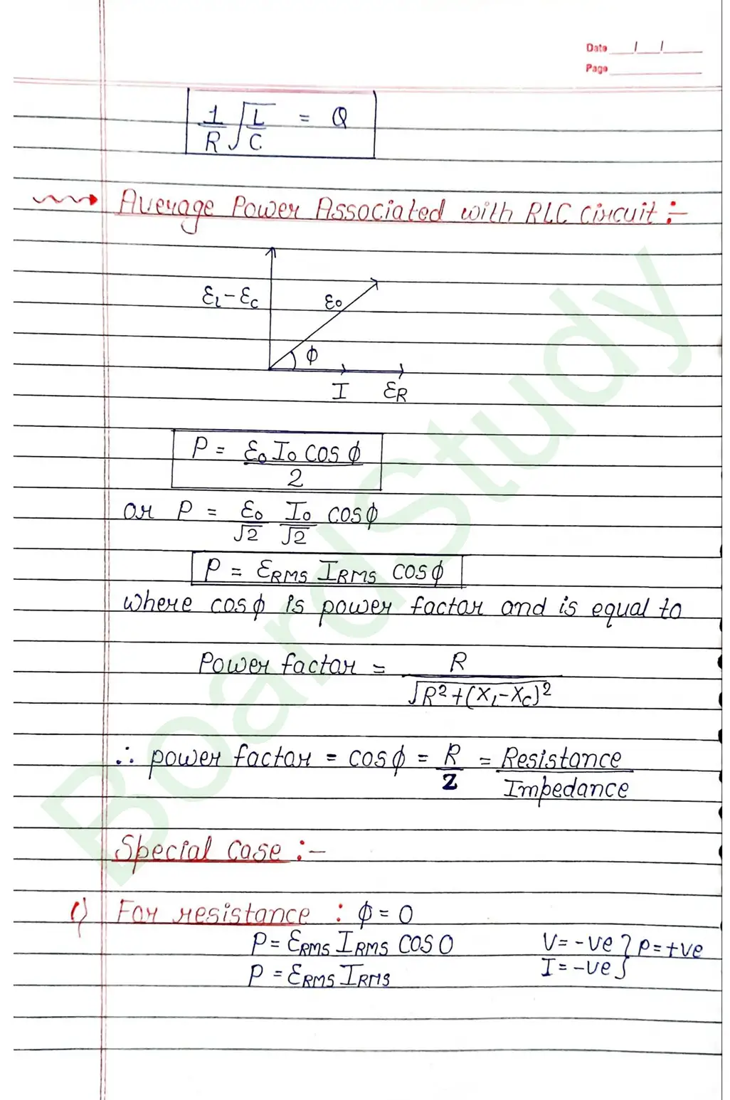Alternating Current Class 12 Physics Chapter 7 Notes (Handwritten Notes PDF Download) 20 7. Alternating Current_page-0020