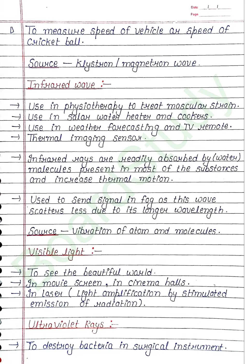 Electromagnetic Waves Class 12 Physics Chapter 8 Notes (Handwritten Notes PDF Download) 9 8. Electromagnetic waves_page-0009