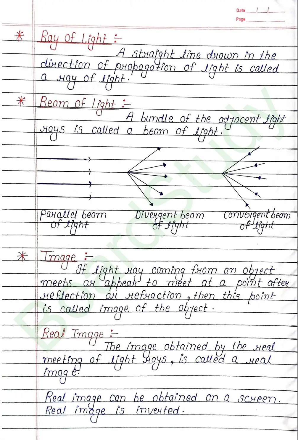 Ray Optics and Optical Instruments Class 12 Physics Chapter 9 Notes (Handwritten Notes PDF Download) 2 9. Ray optics and instrumental things_page-0002