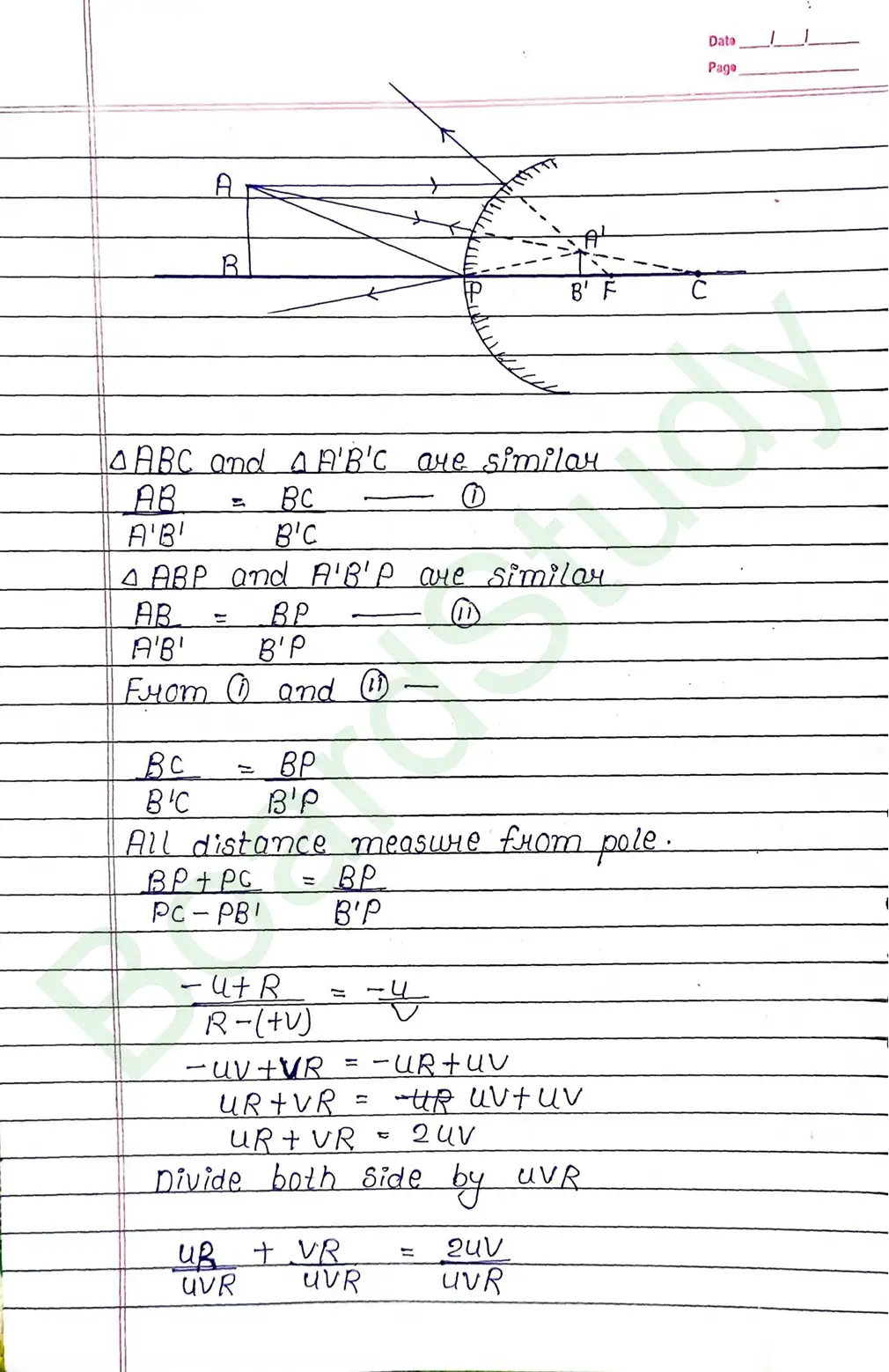 Ray Optics and Optical Instruments Class 12 Physics Chapter 9 Notes (Handwritten Notes PDF Download) 13 9. Ray optics and instrumental things_page-0013