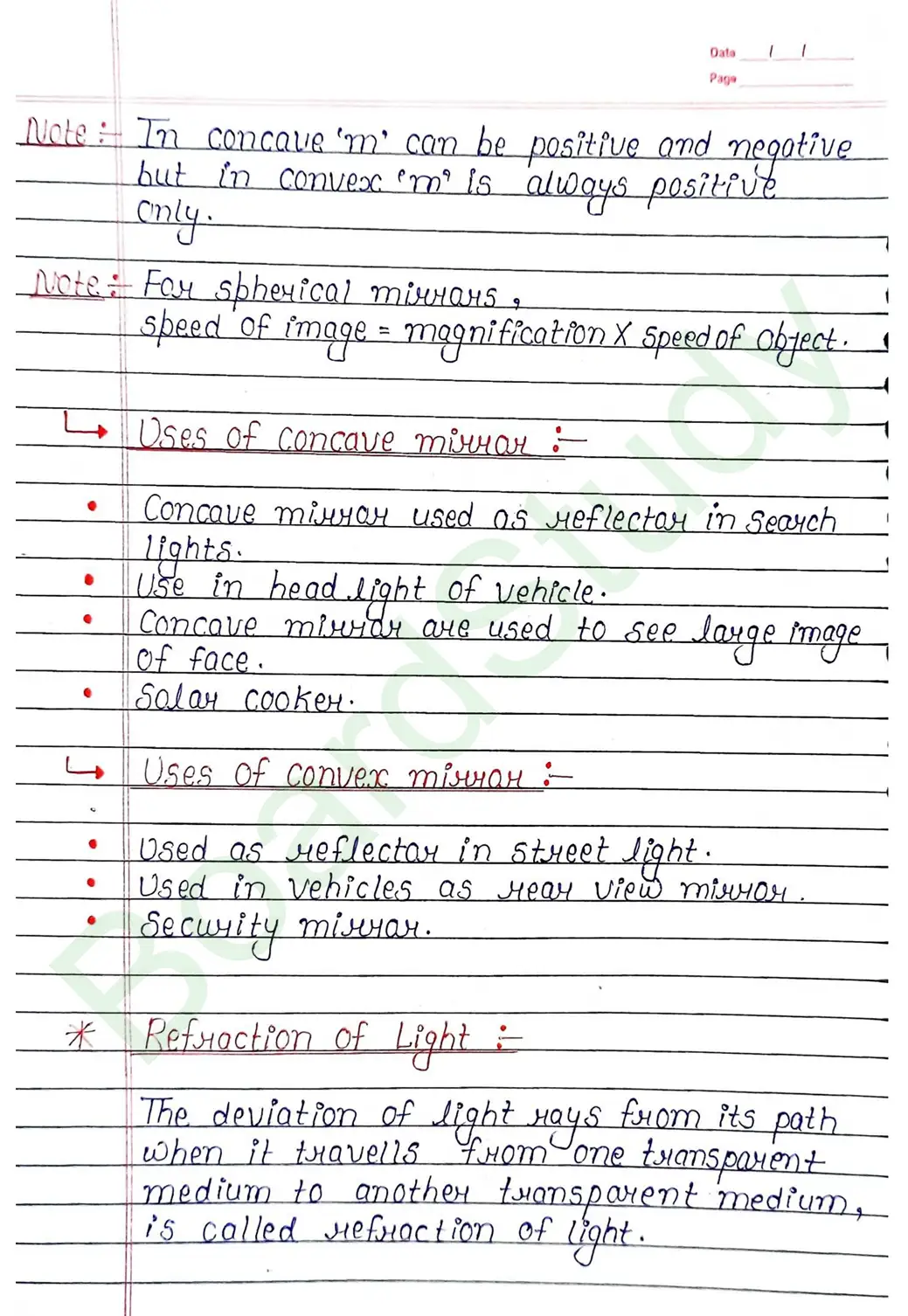 Ray Optics and Optical Instruments Class 12 Physics Chapter 9 Notes (Handwritten Notes PDF Download) 15 9. Ray optics and instrumental things_page-0015