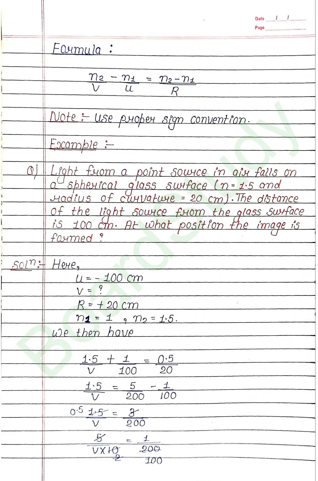 Ray Optics and Optical Instruments Class 12 Physics Chapter 9 Notes (Handwritten Notes PDF Download) 31 9. Ray optics and instrumental things_page-0031