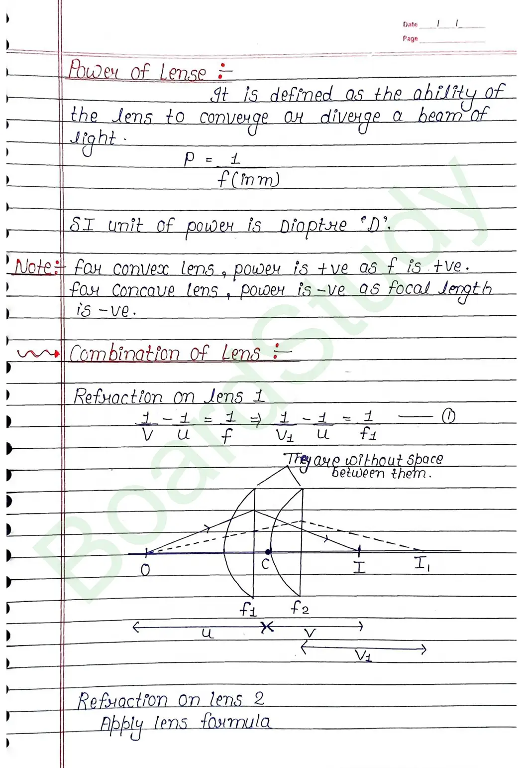 Ray Optics and Optical Instruments Class 12 Physics Chapter 9 Notes (Handwritten Notes PDF Download) 36 9. Ray optics and instrumental things_page-0036